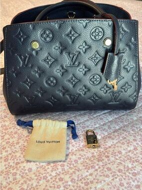 Louis Vuitton Montaigne BB in Marine Rouge Empriente